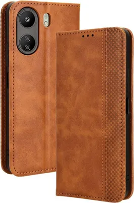 Produktbild von Xiaomi Redmi 13C / Poco C65 Hülle - Coverup Vintage Style Klapphülle - Braun