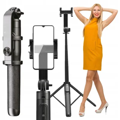 Zdjęcie produktu dla Kij Do Selfie 150 Cm Kijek Statyw Tripod Pilot Bluetooth Bardzo Duży Xxl