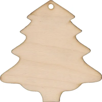 Image de Décor de sapin de Noël en bois découpé - 12cm