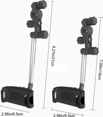 Immagine prodotto di 2 supporti per cellulare con specchietto retrovisore a 360°, supporto per specchietto retrovisore auto, universale, ruotabile di 360 gradi