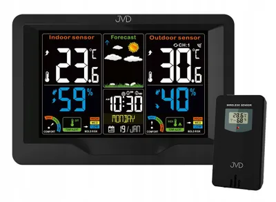 Obrázek produktu pro Meteorologická stanice JVD RB3383, 16 cm