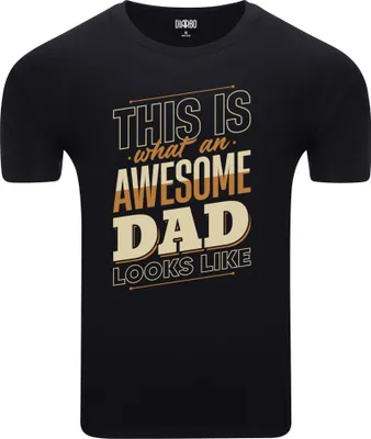 Produktbild von Diarbo Herren T-Shirt mit Großartiger Vater Aufdruck Toller Vater Schwarz Gr.XXL