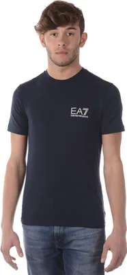 Obrázok produktu pre EA7 Pánske tričko s logom na hrudi, modré, veľké