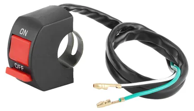 Obrázek produktu pro Univerzální LED spínač světel pro motocykly, ovládání světlometů na řídítkách, zapnuto/vypnuto, 22–25 mm