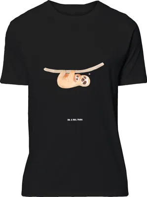 Produktbild von Mr. & Mrs. Panda Größe M T-Shirt Faultier Kind - Schwarz - Geschenk, Tshirt, Liebe, Mutter, Herren, Mom-life, mit Spruch, Mama, Baby, Shirt