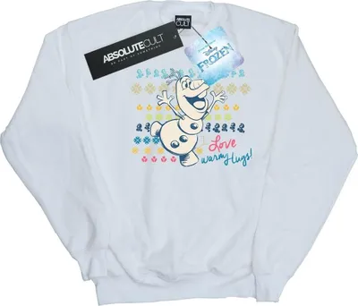 Produktbild von Disney - "Frozen I Warm Hugs" Sweatshirt für Damen BI19037 (S) (Weiß)