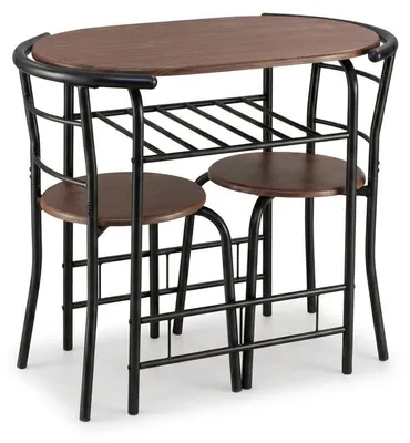 Immagine prodotto di Set Tavolo 2 Sedie Salvaspazio Cucina Soggiorno 85x52x80 cm