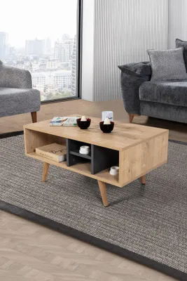Produktbild von Skye Decor, Hochwertiger Nesting Tisch (3 Teile) Sapphire Oak, 100% Melamin | 12345