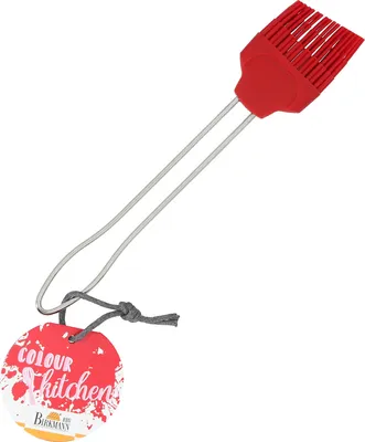 Produktbild von BIRKMANN Silikonpinsel, groß, rot, 21 x 4 cm, aus lebensmittelechtem Silikon, BPA-frei, 421851