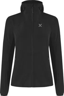 Productafbeelding van Rise Hooded Jacket voor dames - Lichte, windafstotende damesjas, merk: Montura, kleur: 90-ZWART, maat: S