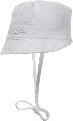 Produktbild von Mädchen Sommerhut mit Bindeband, weiß Döll