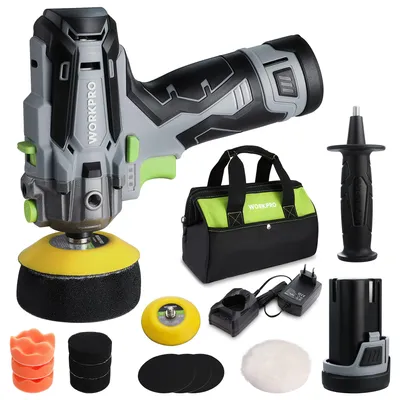 Produktbild von WORKPRO Mini Poliermaschine, 12V Akku Poliermaschine, 7500RPM