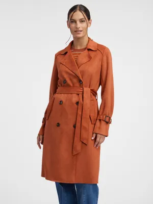 Produktbild von Orsay Brick Damen Trenchcoat mit Wildlederbesatz 841103753000__36