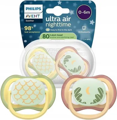 Produktbild von Philips AVENT SCF376/27, Klassischer Babyschnuller, Junge/Mädchen