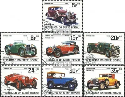 Produktbild von Briefmarken Guinea-Bissau 1984 Mi 746-752 (kompl.Ausgabe) gestempelt Autos