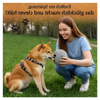 Produktbild von Schnüffelball für Hunde - GINI zur geistigen und körperlichen Auslastung - Intelligenzspielzeug für interaktives Schnüffeln nach Leckerlis
