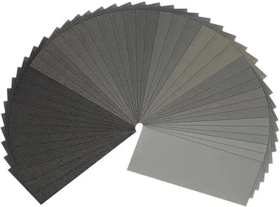 Image de Ensemble de papier abrasif Famanu, 42 pièces, avec différentes granulométries : de 120 à 3000