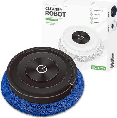 Produktbild von AIORBER Intelligenter Saug- und Wischroboter K777, Trocken/Nass, Touch-Bedienung, USB, 1000pa, für 90-120m², Schwarz