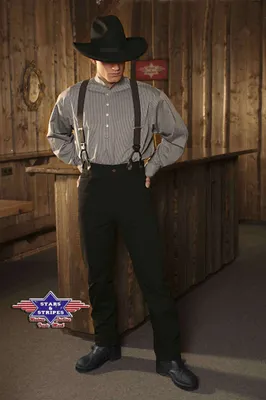 Produktbild von Stars & Stripes Herren Westernhose »DILLON« Schwarz