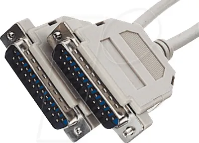 Immagine prodotto di Cavo di collegamento sub-D, 25 pin, 1:1, 5 m, spina/spina