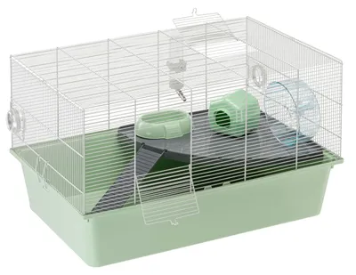 Produktbild von Ferplast Hamsterkäfig, Mäusekäfig Milos XL, Käfig für Hamster Mäuse, Kunststoffb