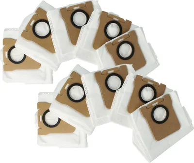 Produktbild von vhbw 10x Staubbeutel kompatibel mit Dreame L20 Ultra, L40S Pro Ultra, L40 Ultra, L50 Pro Ultra Saugroboter - Beutel für die Absaugstation