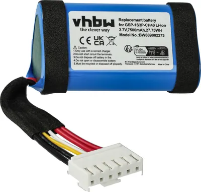 Produktbild von vhbw Akku Ersatz für JBL für Lautsprecher Boxen Speaker (Akku - Kapazität in mAh mAh, Akku - Elektrische Spannung in V V, Li-Ion)