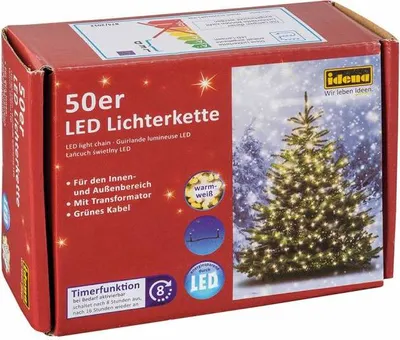 Produktbild von Idena LED-Lichterkette 50er warm-weiß für Innen