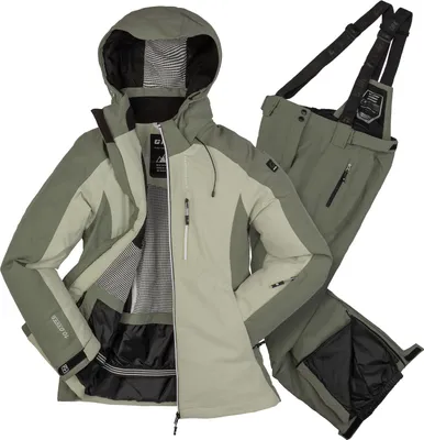Produktbild von Damen Skianzug killtec salbei Olive Gruen - Gr.44-XXL - 10000mm Wassersäule - Funktions Jacke + Hose