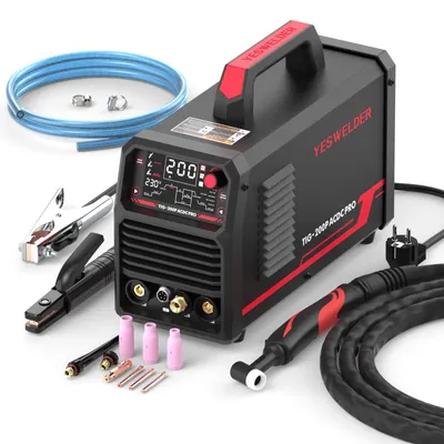 Image de Appareil de soudage TIG AC/DC 200A - Compact et polyvalent pour l'aluminium et l'acier - 230 volts