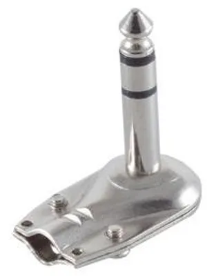 Produktbild von Klinkenst. Stereo 6,3mm, Winkelausführung, Metall