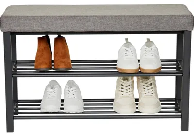 Image de LOVE !T STORE !T Étagère à chaussures LOFT noir, gris 80,0 x 31,5 x 50,0 cm, 1 pièce