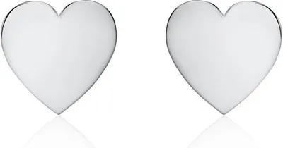 Produktbild von Unique Ohrstecker Herzen für Damen aus 585er Weißgold