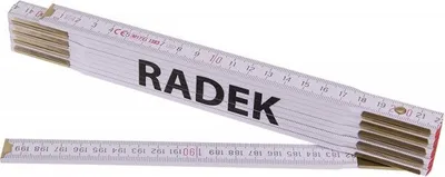 Obrázok produktu pre Levior Skladací meter 2m RADEK (PROFI, biely, drevo)