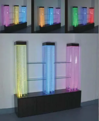 Produktbild von LED Regal Bar Wasser Wand Säule Beleuchtete Wasserwände Bar Theke Regal Möbel