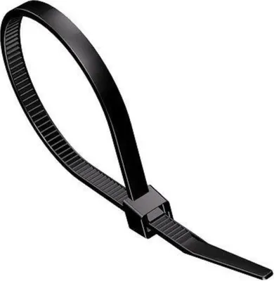 Produktbild von Allteq ALTQ-KB-290-B, Kabelbinder mit Klettverschluss, Nylon, Schwarz, 400 mm, 7,8 mm, 100 Stück(e)