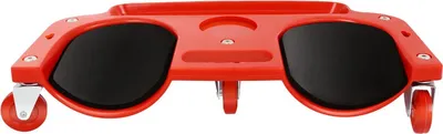 Produktbild von Rollende Knieschoner - Kniebrett mit Rollen - Für Fliesen- und Bodenarbeiten - Bequemes Knien und Mobilität - Rot