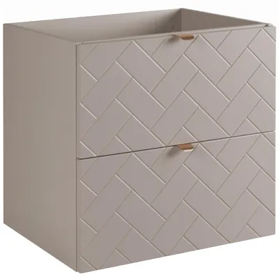 Produktbild von RODAN | Waschbeckunterschrank 60 cm - Beige Matt - Badezimmerschränke - Badmöbel - Waschbecken Unterschränke - Ohne Platte