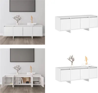 Produktbild von vidaXL TV Schrank Weiß 120x30x40,5 cm Holzwerkstoff - TV-Schrank - TV-Schränke - Lowboard - Stereo Schrank