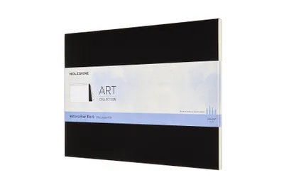 Produktbild von Moleskine Wasserfarbblock, Weicher Einband, 23x31cm, 300G-Aquarellpapier, Schwarz