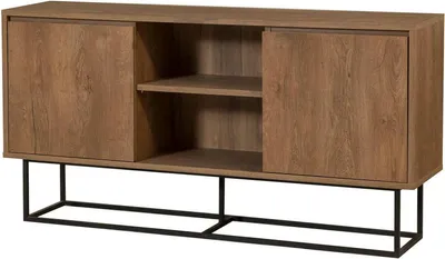 Produktbild von Dmora Alrakis Anrichte 140x36x72 cm Braun, 3 Regale, 3 Türen