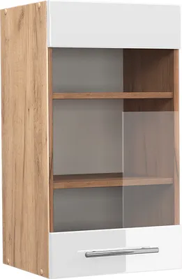 Produktbild von Küchenglasschrank Vicco Fame-Line Weiß Hochglanz 40 cm, Model 38367