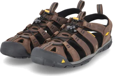 Produktbild von Keen Herren Trekkingsandalen CLEARWATER Braun Leder-Textil-Mix - wasserfest  Größe: 42