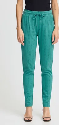 Produktbild von Ichi IHRuti Damen Hose Stoffhose Pants mit Tunnelzug Eingrifftaschen Slim fit