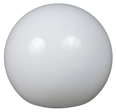 Image de Verre Kugel opal blanc brillant, diamètre 150 mm, ouverture 68 mm, sans collerette, verre de remplacement pour luminaires
