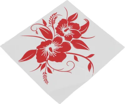 Imagen del producto de Calcomanías para coche, adhesivos universales con motivos florales, decoración exterior, adhesivos para motocicleta, camión, SUV (rojo)