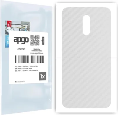 Produktbild von apgo Rückseite Schutzfolie für OnePlus 7 -  Hinten Schutzfolie Carbon Transparent (durchsichtig), Rückseite Folie schützt vor Kratzern und Fingerabdrücken