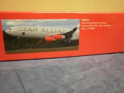 Produktbild von Herpa Wings 1:500 Airbus A340-300 SAS Star Alliance 528474