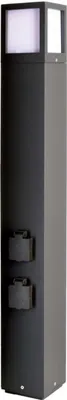Obrázek produktu pro Light Impressions Deko-Light stojací svítidlo Facado Socket 220-240V AC/50-60Hz E27 1x max. 20,00 W 1000 mm tmavěšedá 733065