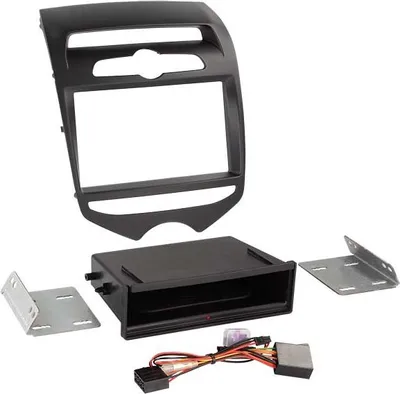 Image de Adaptateur de façade 2-DIN pour Inbay pour Hyundai IX20 matt noir